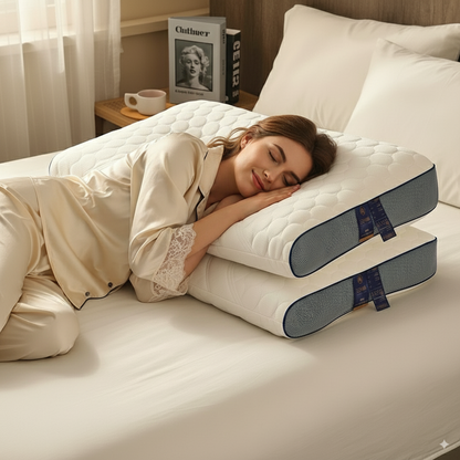 Ergonomic Rubber Pillow For Neck Pain