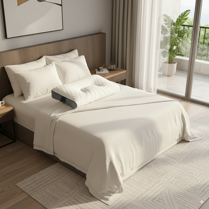 Ergonomic Rubber Pillow For Neck Pain