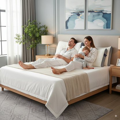 Ergonomic Rubber Pillow For Neck Pain