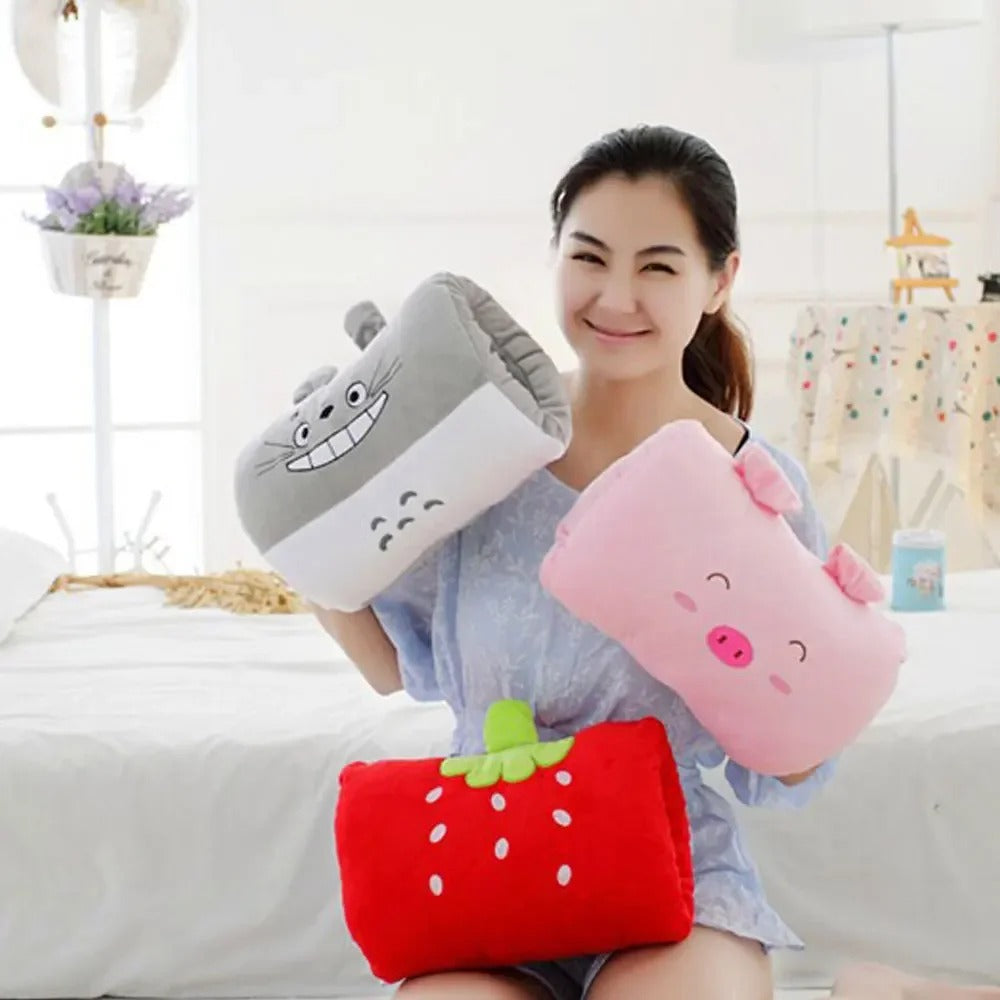 Cartoon Cute Nap Hand Pillow Plush Arm Pillow Hand Warmer Children's Gift Non Electrical Toys Office Desk Nap Travel Essentials